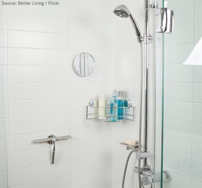 Keep the tiles dry to prevent mold in shower grout.