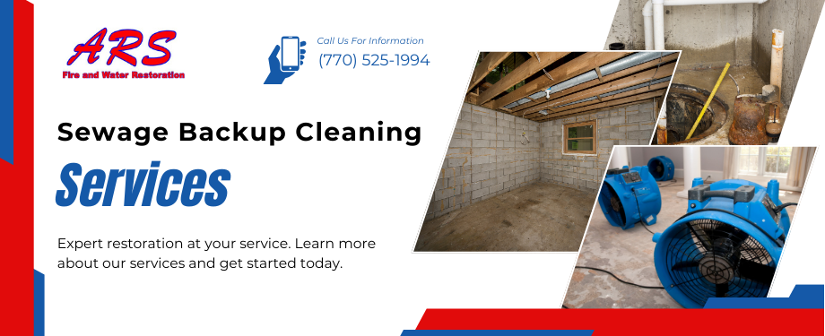 Sewage Backup Cleaning in Alpharetta, GA - ARS Mitigations