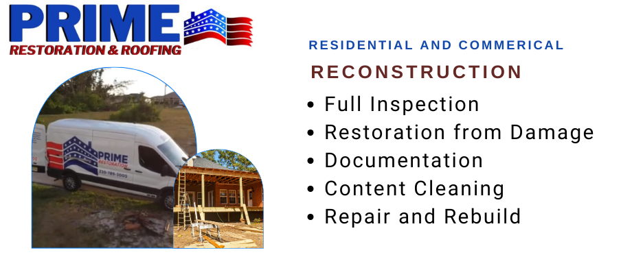 residential and commercial reconstruction - Prime Restoration