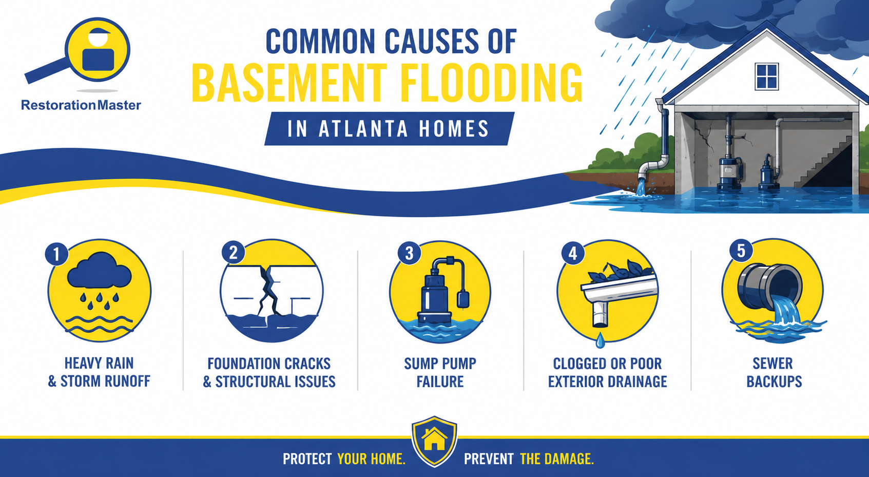 Basement Flooding in Atlanta GA - RestorationMaster (1)