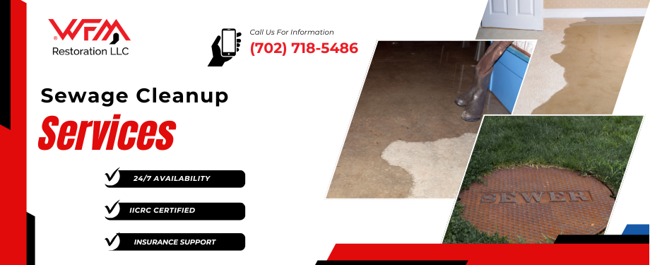 Sewage Cleanup Services in Mesquite and Boulder City, NV - WFM Restoration Sewage Cleanup Services in Mesquite and Boulder City, NV - WFM Restoration