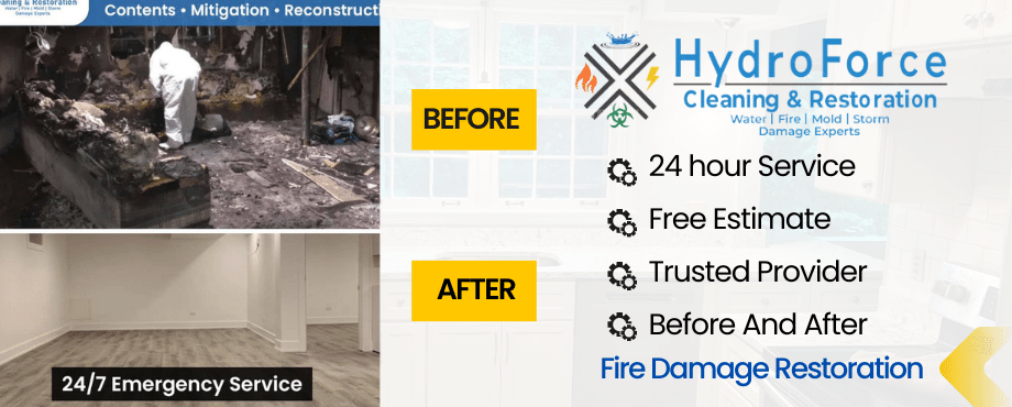 Fire Damage Restoration - HydroForce Cleaning & Restoration