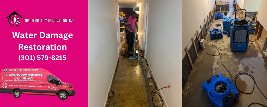 Water Damage Restoration in Camp Springs and District Heights, MD - Top To Bottom Renovation Inc.