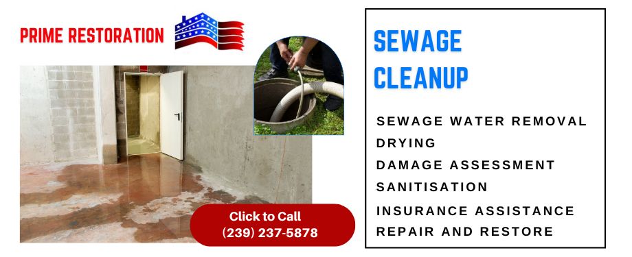 sewage cleanup-prime restoration - cape coral fl