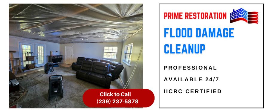 Flood Damage Cleanup - Prime Restoration - Cape Coral FL