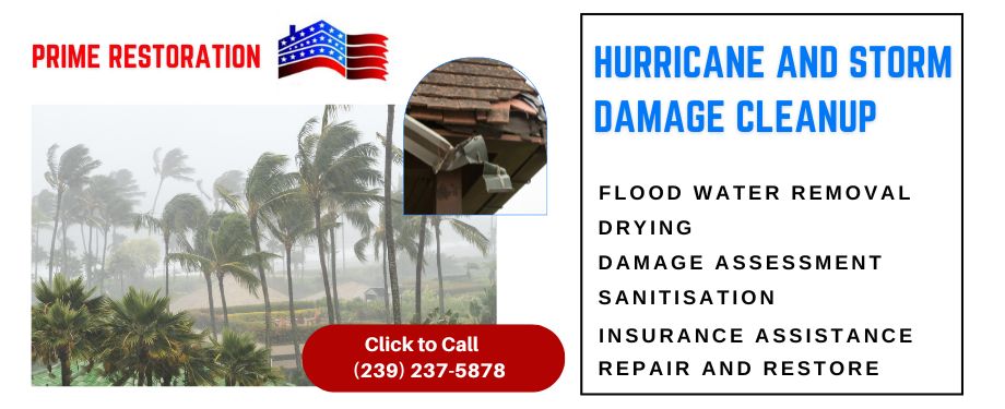 storm damage cleanup - prime restoration - cape coral fl