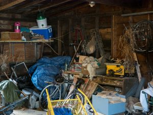 Hoarding in a garage in Derry, NH