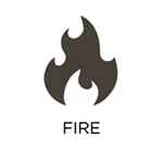 Fire Damage Restoration Icon