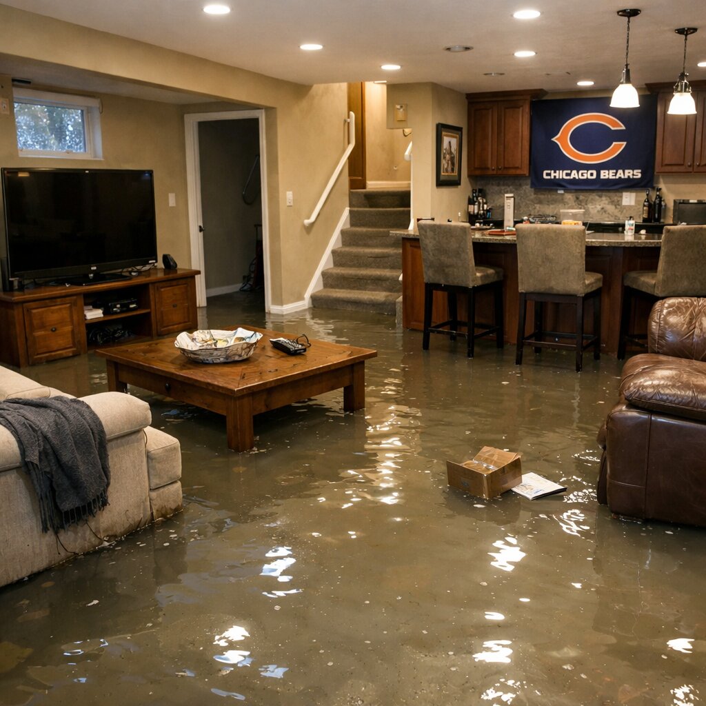 Basement flooded – Century Oaks