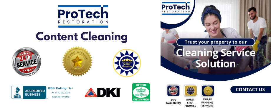 Certified Content Cleaning Services by ProTech Restoration