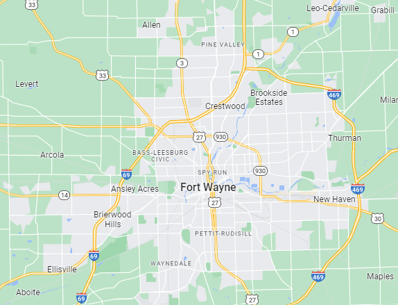 RestorationMaster Fort Wayne, IN Map