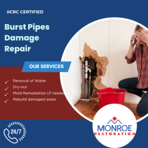 burst-pipes-damage-repair-Fort Wayne, IN