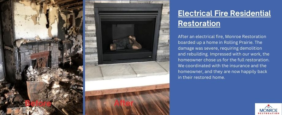 Electrical Fire Residential Restoration