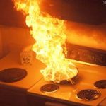 fire in the kitchen