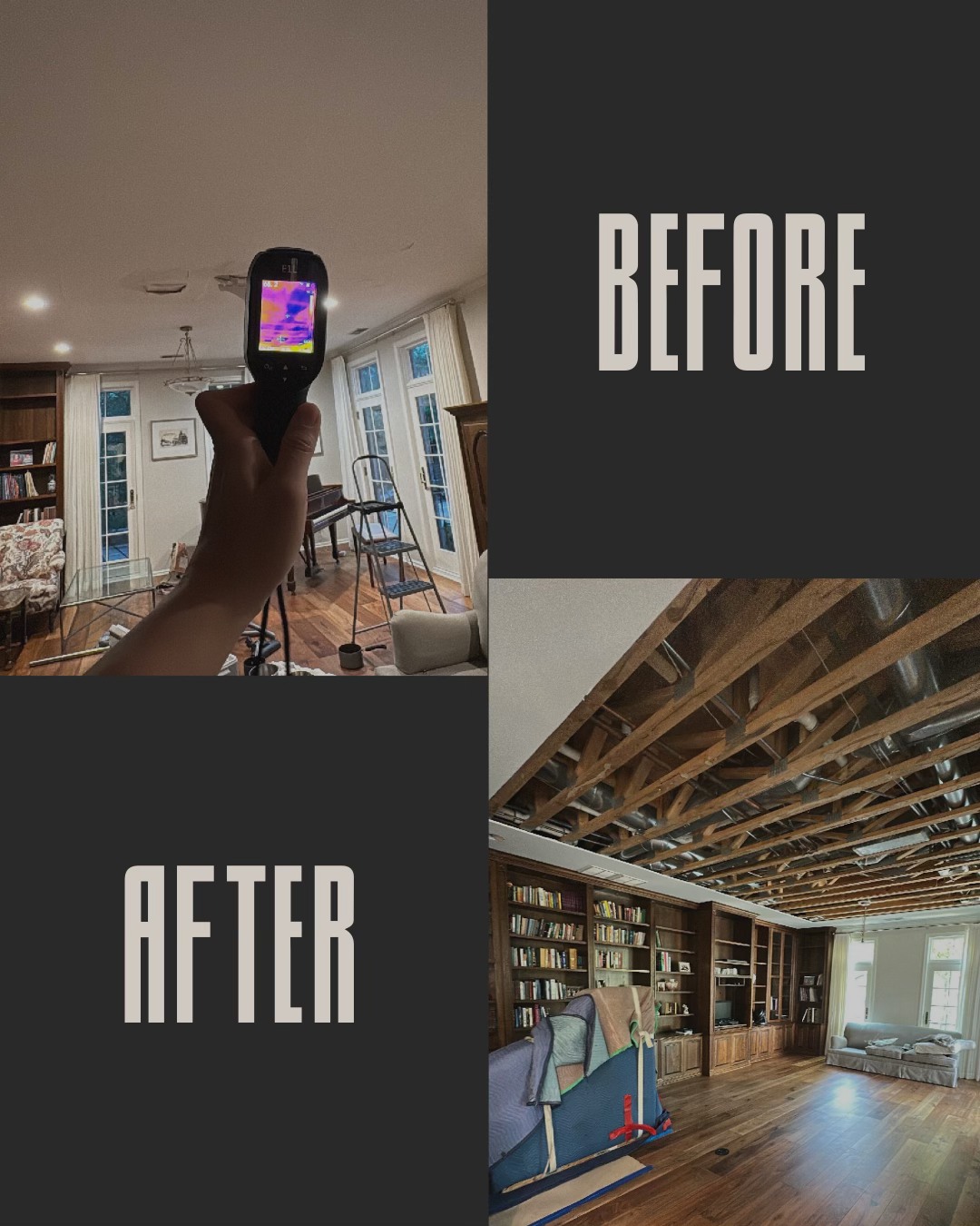 water damage cleanup project in joilet cathederal area