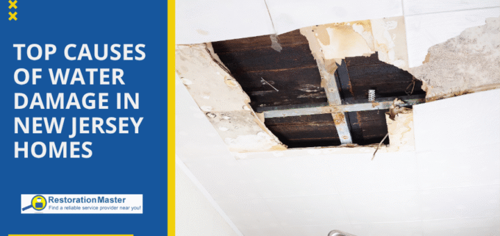 Causes of water damage in New Jersey Homes