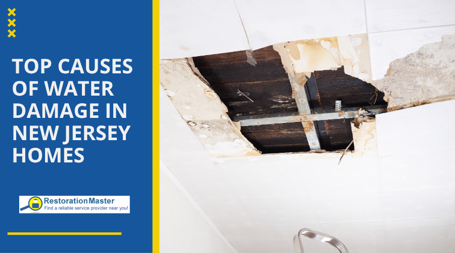 Causes of water damage in New Jersey Homes