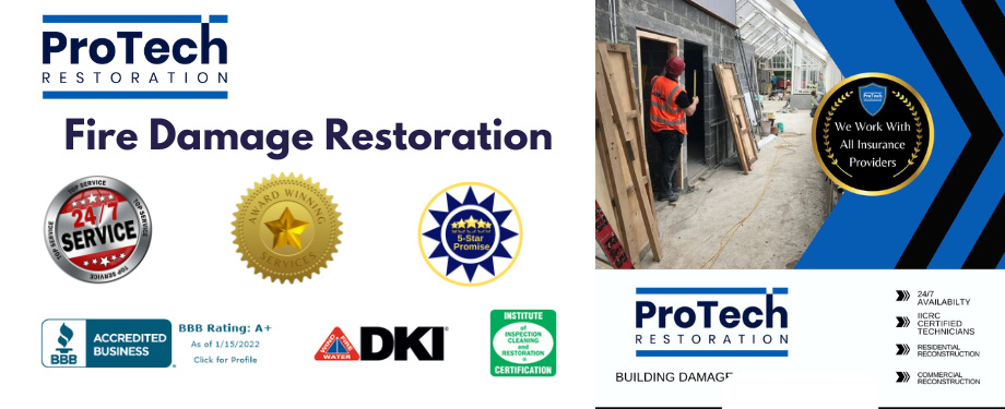 Certified Fire Damage Repair Services by ProTech Restoration