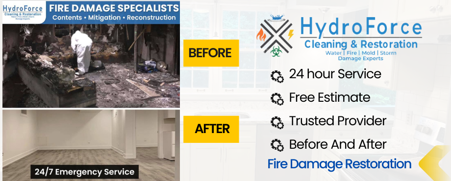 Fire Damage Restoration - HydroForce Cleaning & Restoration