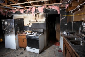 Fire damage cleanup