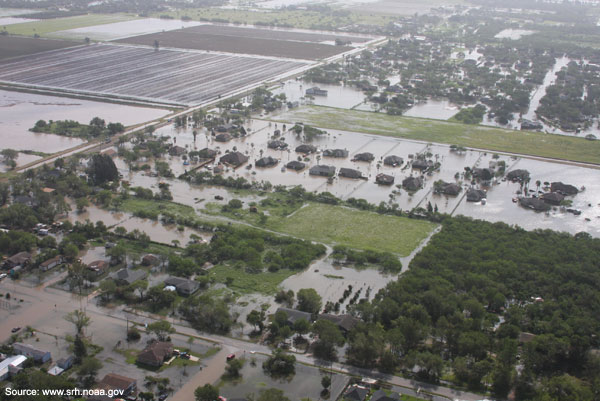 Flood Damage from Hurricane Dolly in Harlingen TX