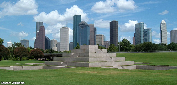 The building of Police Department in Houston, TX