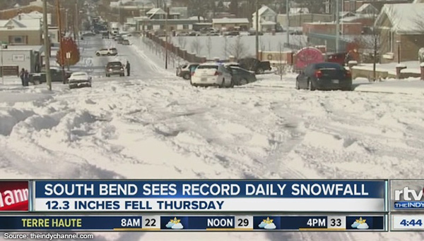 Heavy Snow in South Bend