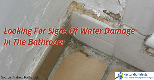 Looking For Signs Of Water Damage In The Bathroom