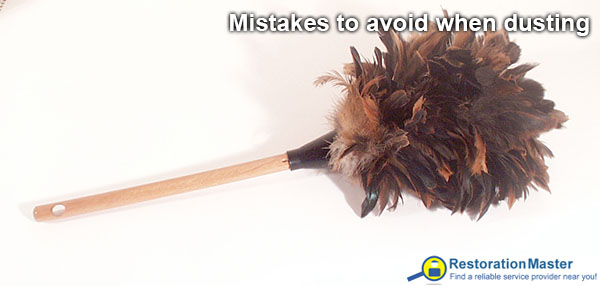 Mistakes to avoid when dusting