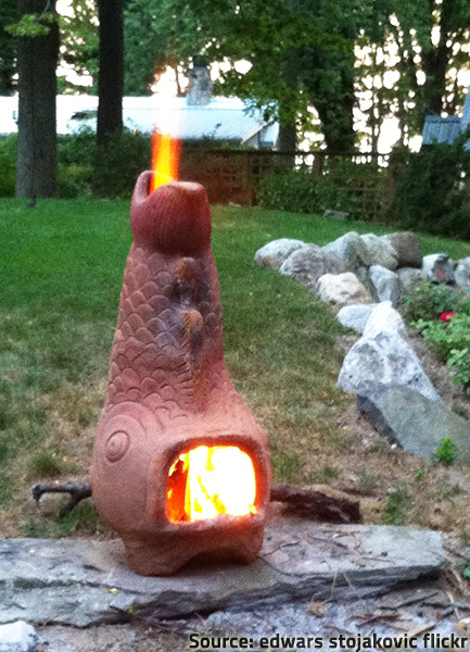 Choose an appropriate location for your backyard fire pit.