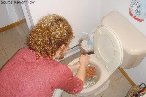 A slow toilet may be a sign of a sewage backup in Duluth, MN.