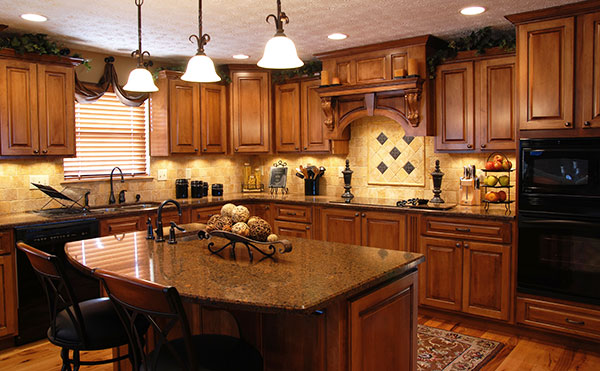 New kitchen countertop trends still feature natural stones.