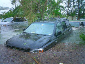 flooded car Danbury CT