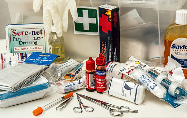 Your first aid kit is of primary importance in the event of an emergency.