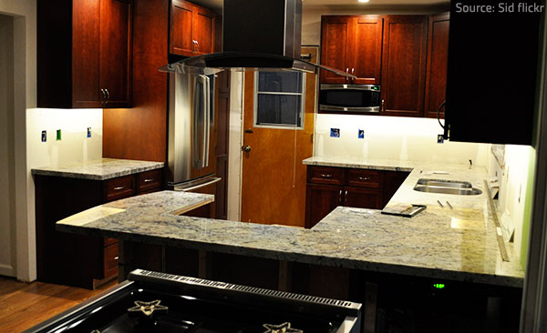 White granite has a very complementary nature but it needs regular sealing.