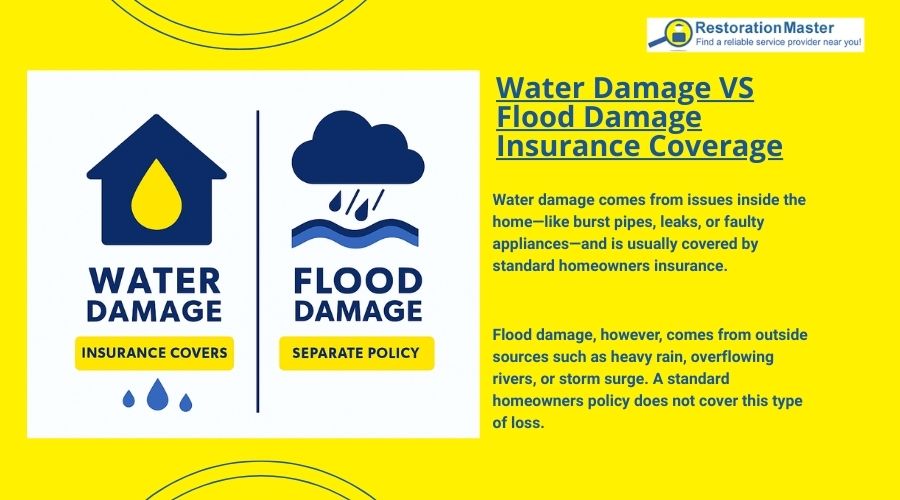 Water Damage VS Flood Damage Insurance Coverage Water Damage VS Flood Damage Insurance Coverage