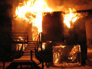 fire damage restoration - quick-spreading fire