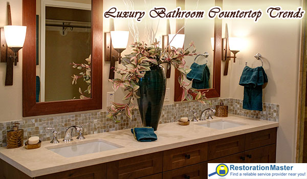 Bathroom countertop trends change over the years.