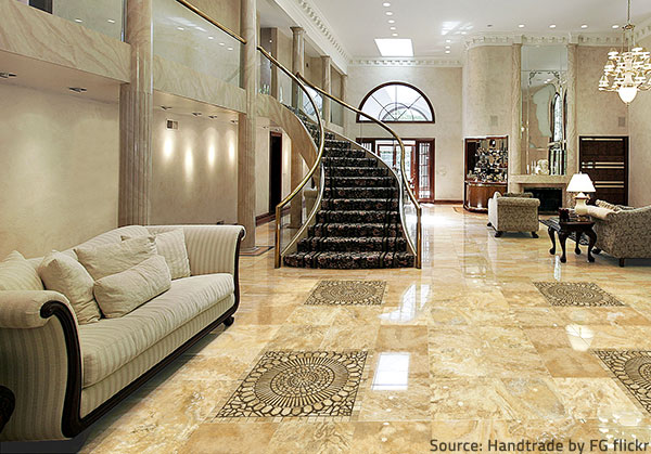 Porcelain tile flooring is expensive and difficult to install.