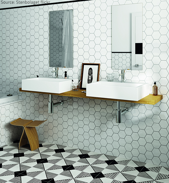 Ceramic tile is very versatile.