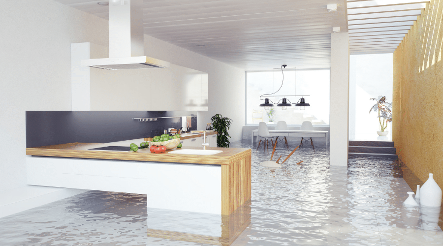 kitchen flooding
