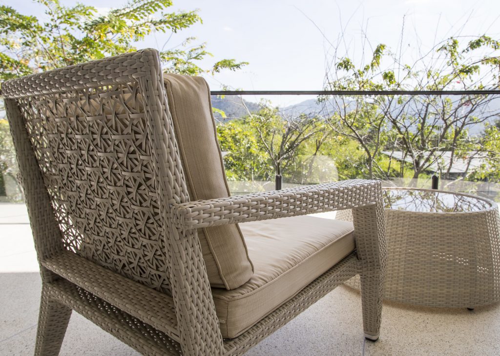 Outdoor wicker furniture