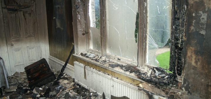 residential fire damage