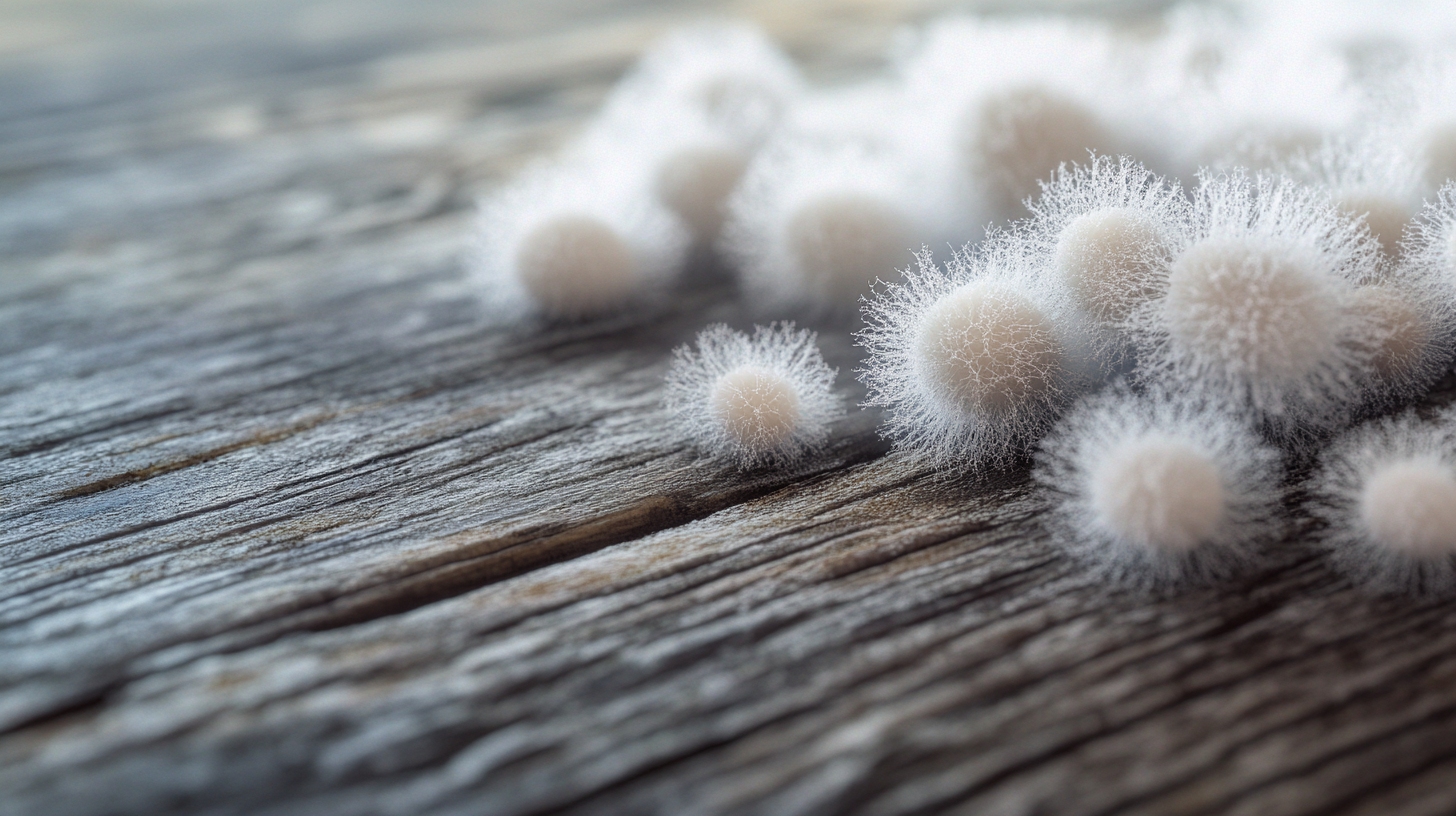 White Mold on a Wooden Surface - RestorationMaster