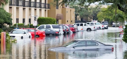 Flood-Damage-Car-Parking-Lot