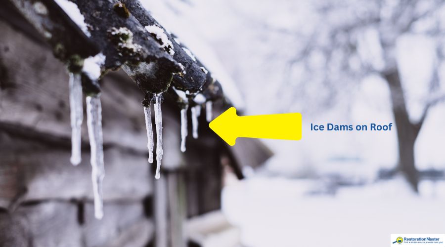 ice dams on roof