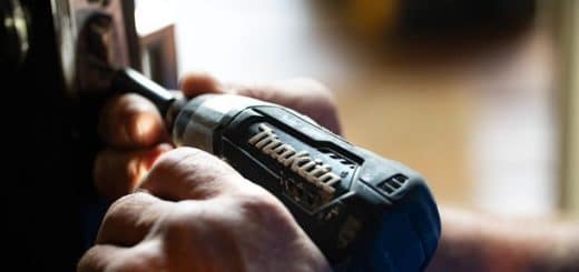 Handyman using a drill