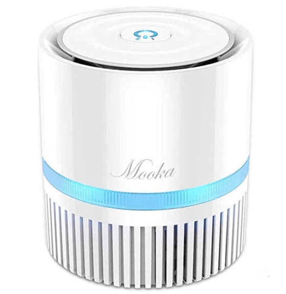 MOOKA Air Purifier for Home, 3-in-1 True HEPA Filter Air Cleaner