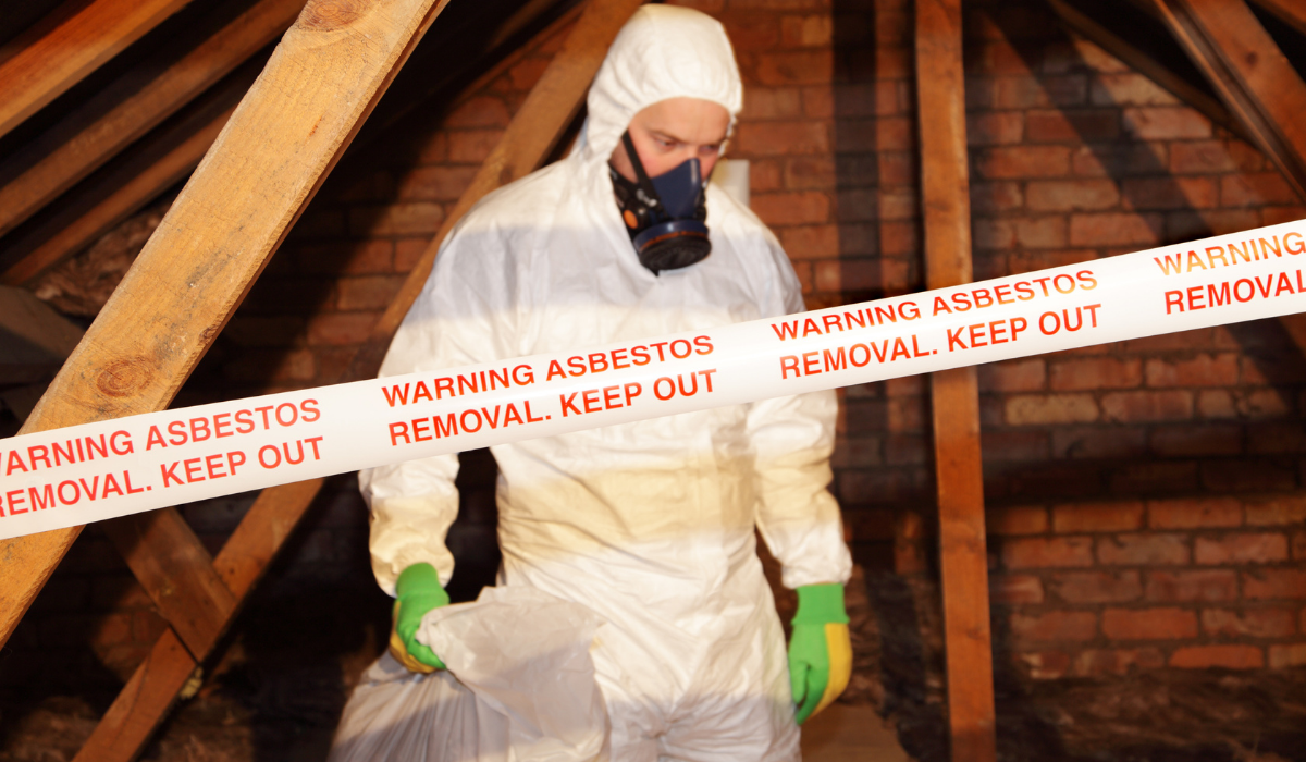 Asbestos insulation becomes dangerous
