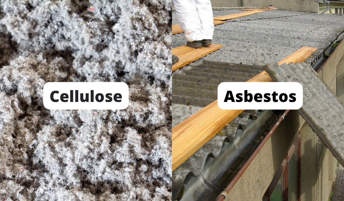 what does asbestos wall insulation look like